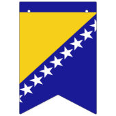 Banner der Flagge von Bosnien und Herzegowina (Erste Fahne)