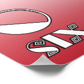 Banner der französischen Nummern 1-10 Poster (Ecke)