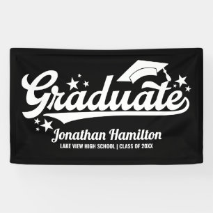 Banner der Graduate Black Graduation Party