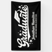 Banner der Graduate Black Graduation Party (Vertikal)