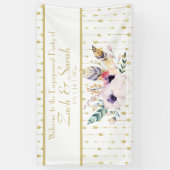 Banner der hübschen Boho Bouquet-Engagement-Partei (Vertikal)