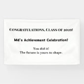 Banner der individuelle Name Graduation Party | Kl (Horizontal)