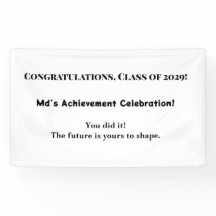 Banner der individuelle Name Graduation Party | Kl