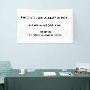 Banner der individuelle Name Graduation Party Kl