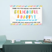 Banner der Lehrerbewertungswoche (Messeveranstaltung)