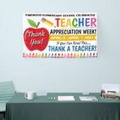 Banner der Lehrerbewertungswoche (Messeveranstaltung)