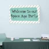 Banner der modernen Atomstars Mitte des Jahrhunder (Messeveranstaltung)