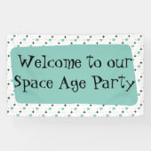 Banner der modernen Atomstars Mitte des Jahrhunder (Horizontal)