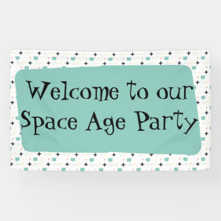 Banner der modernen Atomstars Mitte des Jahrhunder