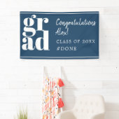 Banner der modernen Blue Graduation Party (Insitu)