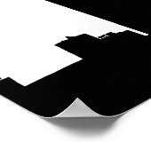 Banner der NYC Skyline Silhouette Graduation Party Poster (Ecke)