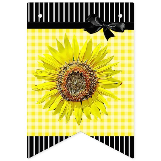 Banner der Personalisierten Sonnenblume Geburtstag (Zweite Fahne)