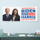 Banner der Republikaner für Biden Harris 2020 (Messe)