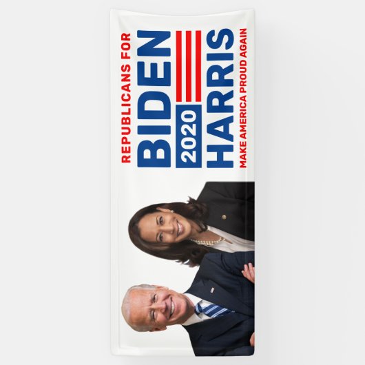 Banner der Republikaner für Biden Harris 2020 (Vertikal)