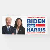 Banner der Republikaner für Biden Harris 2020 (Horizontal)