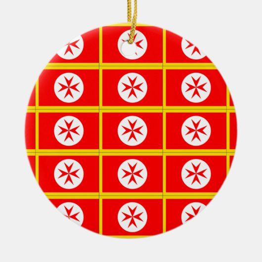 Banner der toskanischen Marine Keramikornament (Vorne)