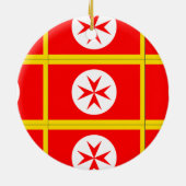 Banner der toskanischen Marine Keramikornament (Hinten)