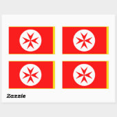 Banner der toskanischen Marine Rechteckiger Aufkleber (Blatt)