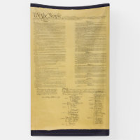 Banner der US-Verfassung