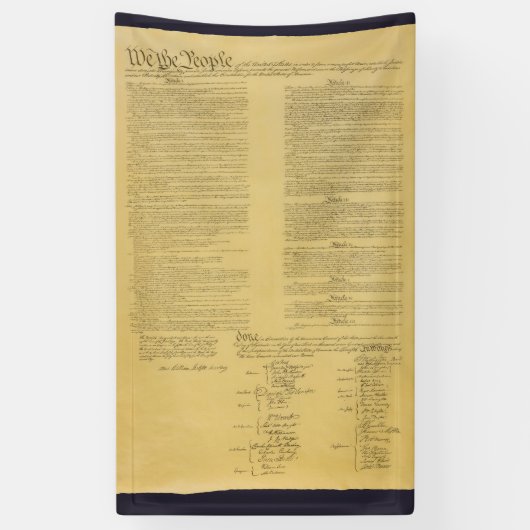 Banner der US-Verfassung (Vertikal)