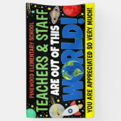 Banner der Weltraumlehrer-Wertungswoche (Vertikal)