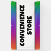 Banner des farbenfrohen Convenience Store (Vertikal)
