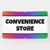 Banner des farbenfrohen Convenience Store (Horizontal)