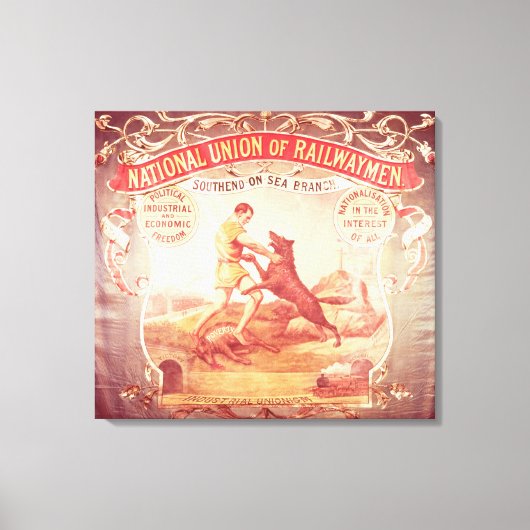 Banner des Süd-auf-See-Zweiges der Nation Leinwanddruck (Vorderseite)