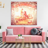 Banner des Süd-auf-See-Zweiges der Nation Leinwanddruck (Insitu (Wohnzimmer))