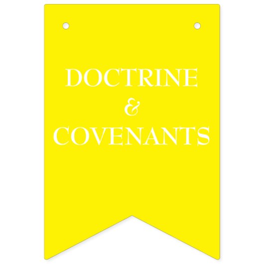 Banner "Doctron and Covenants" - LDS primär (Zweite Fahne)