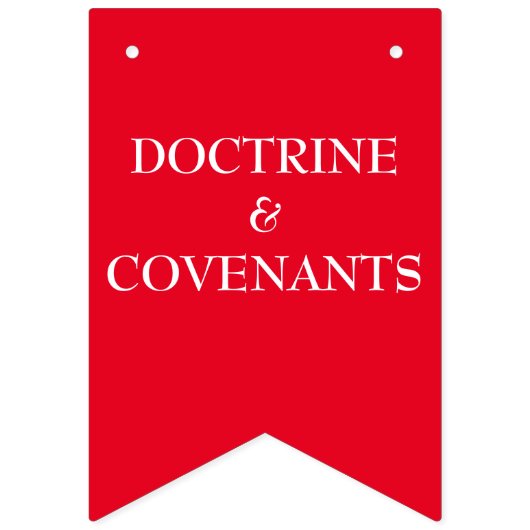 Banner "Doctron and Covenants" - LDS primär (Erste Fahne)