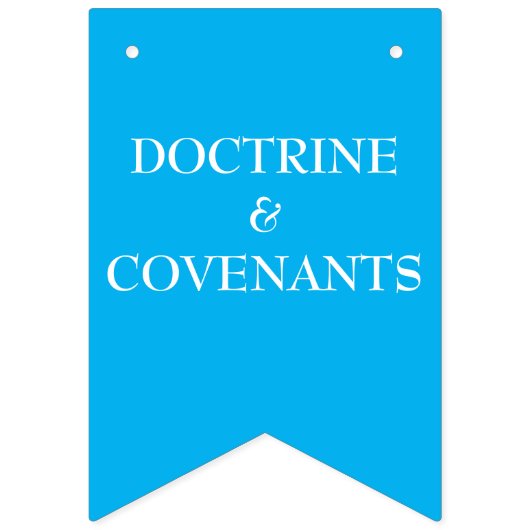 Banner "Doctron and Covenants" - LDS primär (Dritte Fahne)