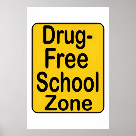 Banner Drug free for School Poster (Vorne)
