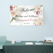 BANNER Elegant Floral Engagement Party Welcome (Messeveranstaltung)
