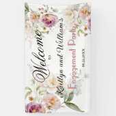 BANNER Elegant Floral Engagement Party Welcome (Vertikal)