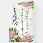BANNER Elegant Floral Engagement Party Welcome (Vertikal)