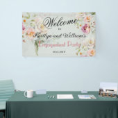 BANNER Elegant Floral Engagement Party Welcome (Messeveranstaltung)