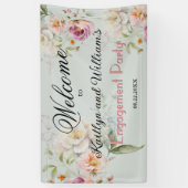 BANNER Elegant Floral Engagement Party Welcome (Vertikal)