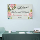 BANNER Elegant Floral Engagement Party Welcome (Messeveranstaltung)