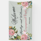 BANNER Elegant Floral Engagement Party Welcome (Vertikal)