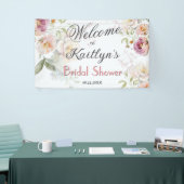 BANNER Elegante Florale Hochzeitsdusche Willkommen (Messeveranstaltung)