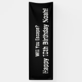 Banner "Escape Room" für das Party (Vertikal)