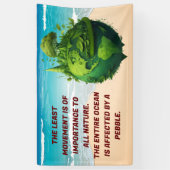 BANNER, FLEX, VINYL, See und Erde Banner (Vertikal)