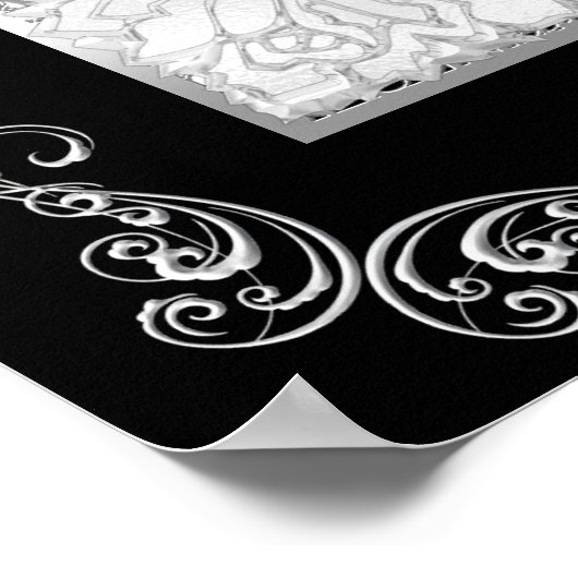 Banner Fotos hinzufügen Quinceanera Party Rosa Sch Poster (Ecke)