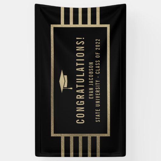 Banner für Abschluss mit Goldkasten (Vertikal)