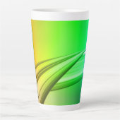 Banner für abstrakte Regenbogenfarben Milchtasse (Vorderseite)