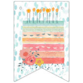 Banner für aquamarin- und Korallenfeiern Geburtsta (Erste Fahne)