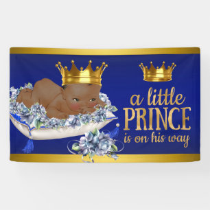 Banner für Baby-Party: Afroamerikanischer Prinz