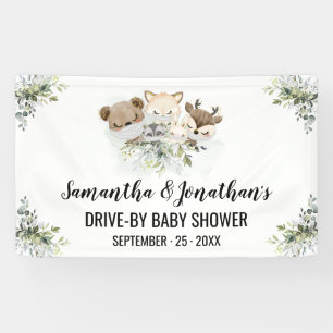 Banner für Baby Shower Forest Animals