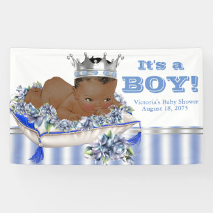 Banner für Baby-Shower-Party für afroamerikanische